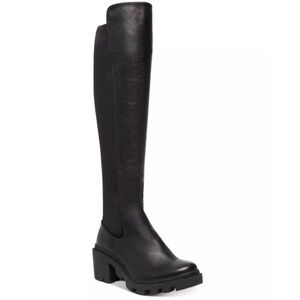 STEVE MADDEN RINO BLACK OVER KNEE BOOT